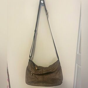 BORBONESE Italian cross shoulder bag, small size